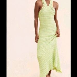 Lush Green Midi Dress Sz M